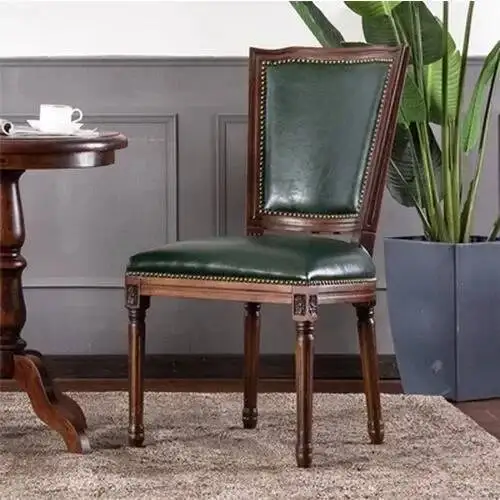 Chair Room Anti Dining Gravity Furniture Clearance Sale Items For Home Decor Wood European Armrest Leather Beautiful Ergonomic