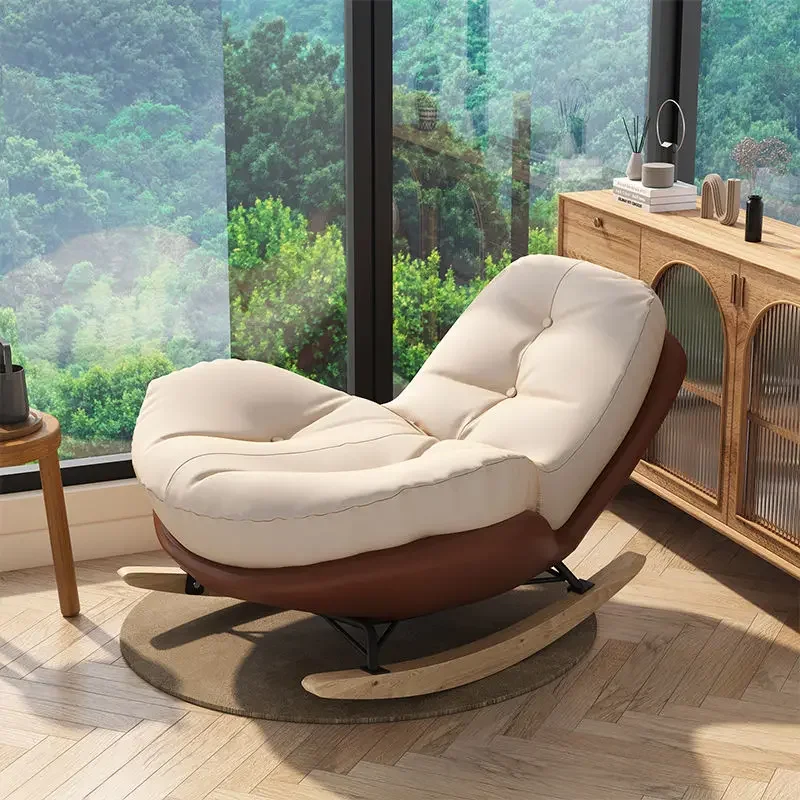 Nordic Modern Living Room Chair Rocking Support Recliner Single Chair Nordic Ergonomic Muebles Para El Hogar Luxury Decor
