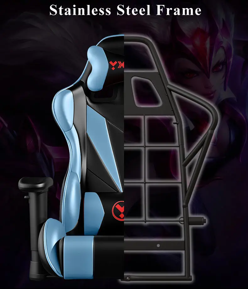 Massage Silla Gamer Gaming Chair Good Quality Comfortable Backrest Leather Ergonomic PC Computer Game Chair  with Speaker