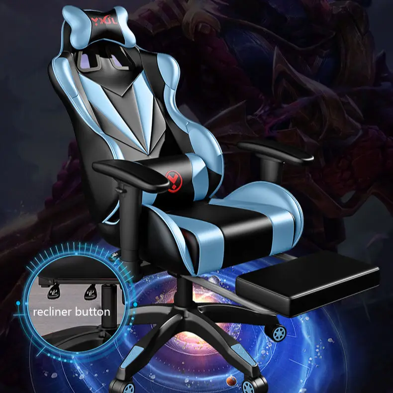 Massage Silla Gamer Gaming Chair Good Quality Comfortable Backrest Leather Ergonomic PC Computer Game Chair  with Speaker