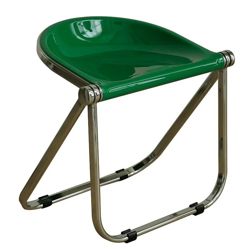 Minimalist Casual Cream Style Chair Foldable Dining Stool Bedroom Vanity Stool Makeup Stool