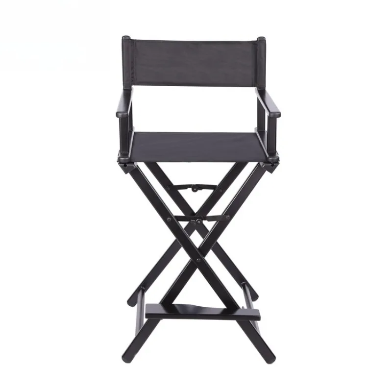 Simple aluminum alloy portable foldable makeup chair high backrest