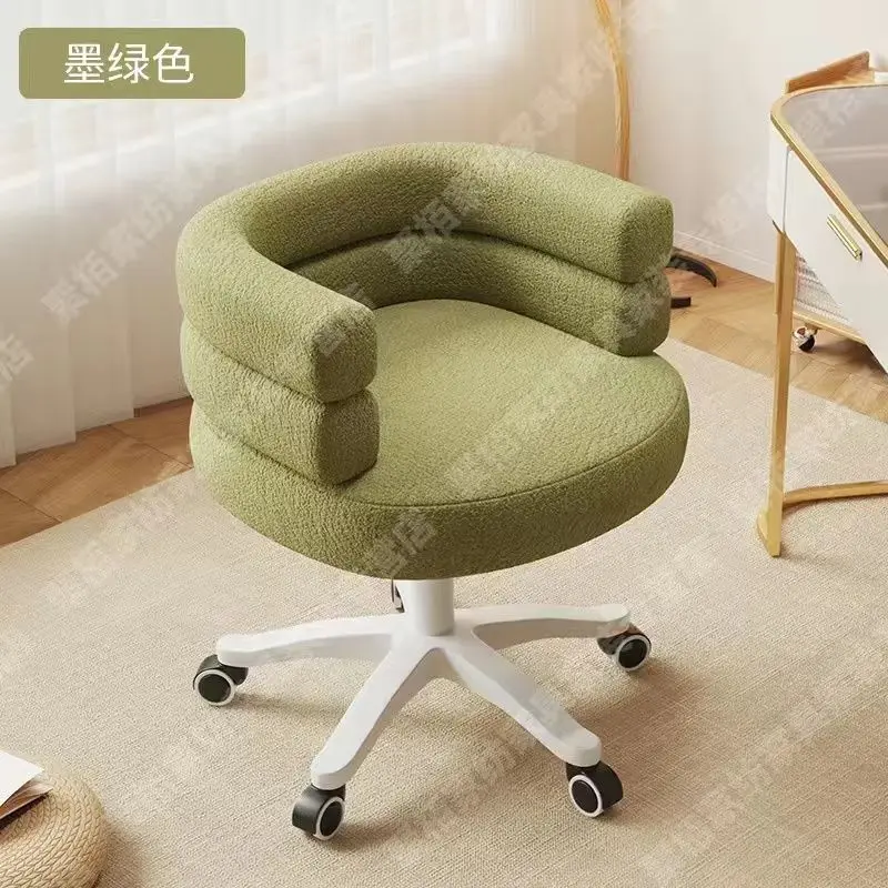 Lamb rotate chair can Adjustable Lifting swivel Makeup stool Sofa Bedroom Leisure Student office gamer chair furniture