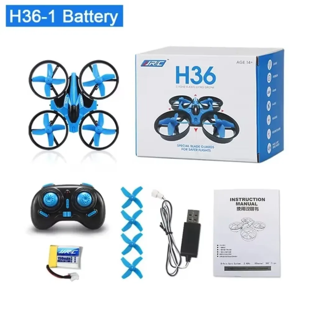 Anti-collision H36 Mini RC Drone Four-axis With Light Remote Control Quadcopter Portable Rechargeable