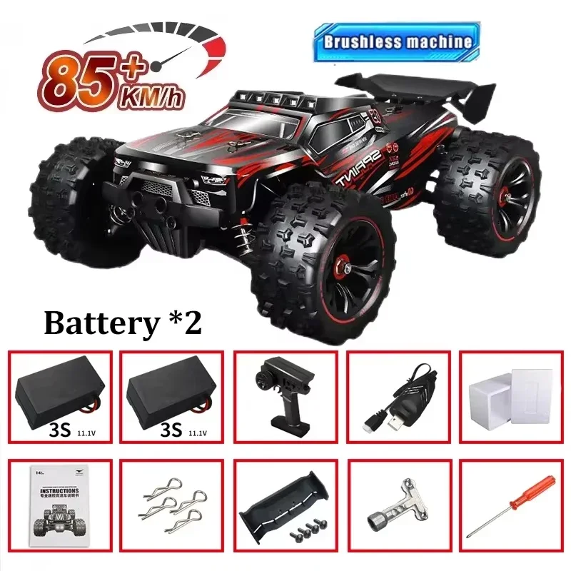 85KM/H Super Brushless 50KM/H Brushed RC Car 4x4 Off Road Remote Control High Speed Drift Racing Truck Toy Kids Adults 4WD 1:16