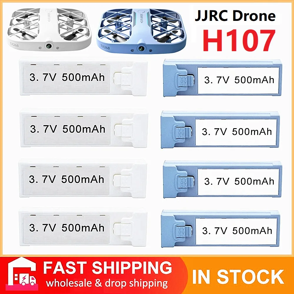 Original 3.7V 500mAh JJRC H107 Battery Spare Parts Rechargeable Lipo RC Drone Quadcopter Accessory Mini Drone Battery Accessory