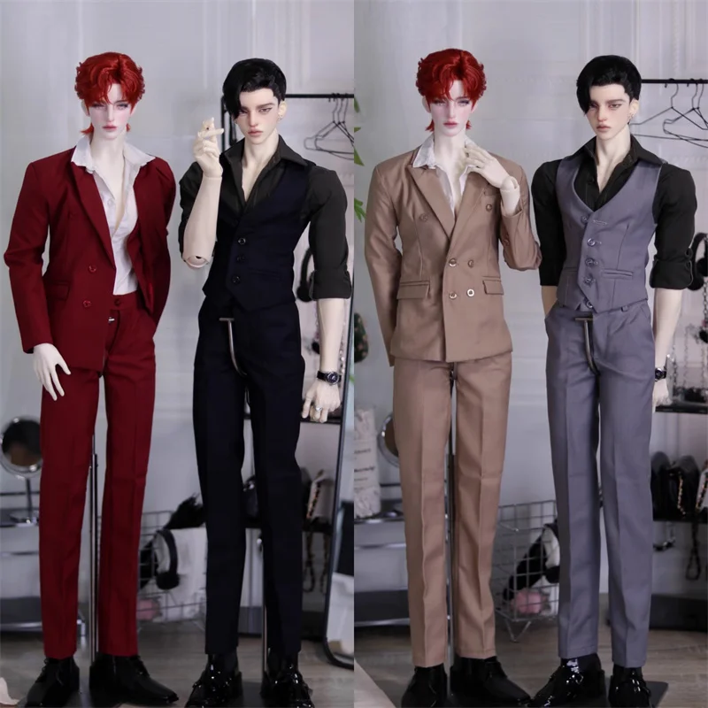 Uncle Size BJD Doll Clothes For ID75 Doll Suit Jacket Trousers Vest Set Dolls Clothing Accessories(No Doll)