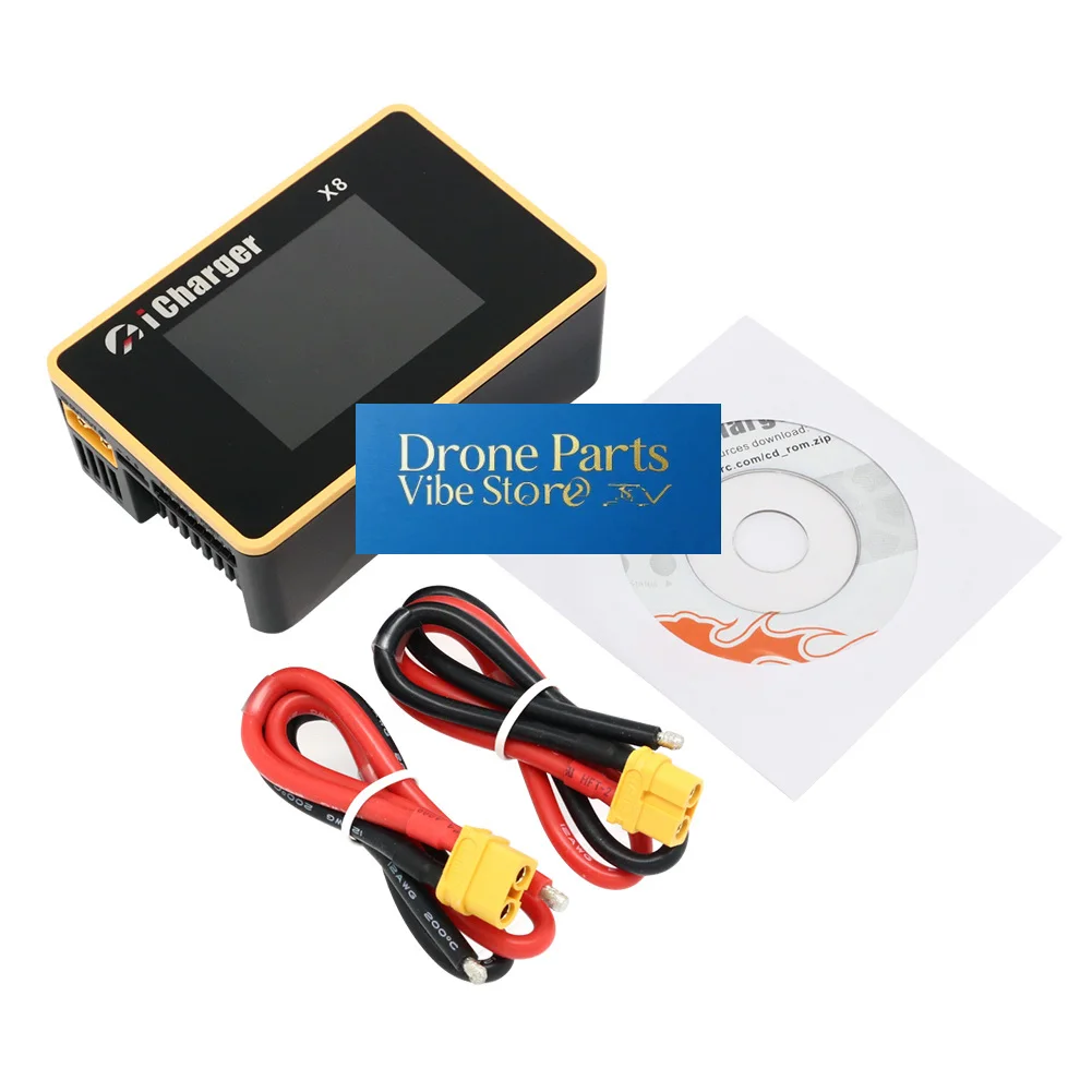Drone PartsiCharger X8 1100W 30A DC LCD Screen Smart Battery Balance Charger Discharger For 1-8s LiPo/Lilo/LiFe/LiHV Battery For