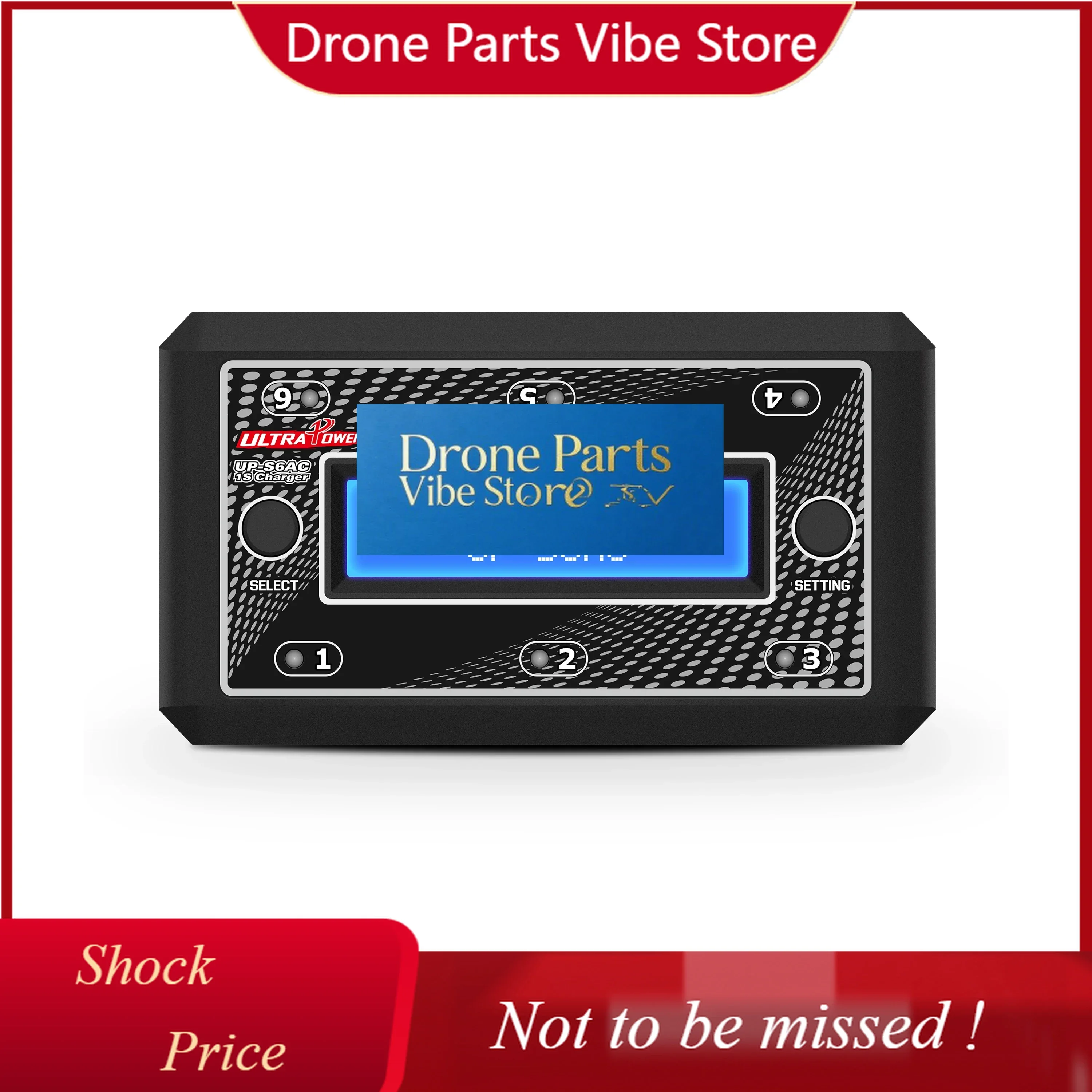 DParts1UltraPower UP-S6AC Smart Balance Charger Six-Channel 26.1W For Electric /Drone/Cars & All Types Of RC Battery Charging