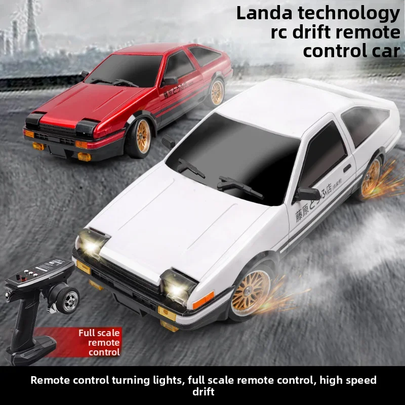 1/18 LDRC LD1801 Third-Generation Ae86 Fc Gyroscope Remote Control Drift Car LED Lights High-Speed Adult Professional Rc Toy Car