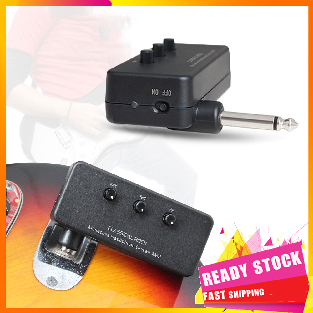 Gfgfgfgg POENVFPO Flatsons Mini alto-falante para guitarra elétrica portátil Plug Play HD Distortion Timbre pequena