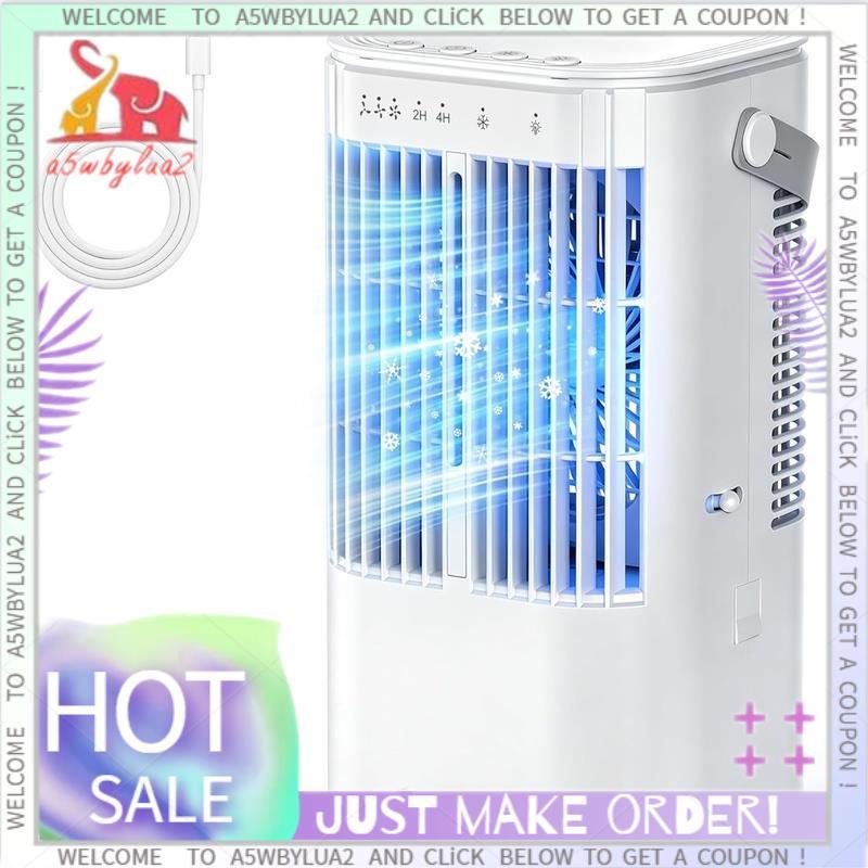 Portátil 4-Em-1 A/C Mini Pequeno Ventilador Refrigerador De Ar Evaporativo Com Temporizador Para Quarto Desktop Escritór