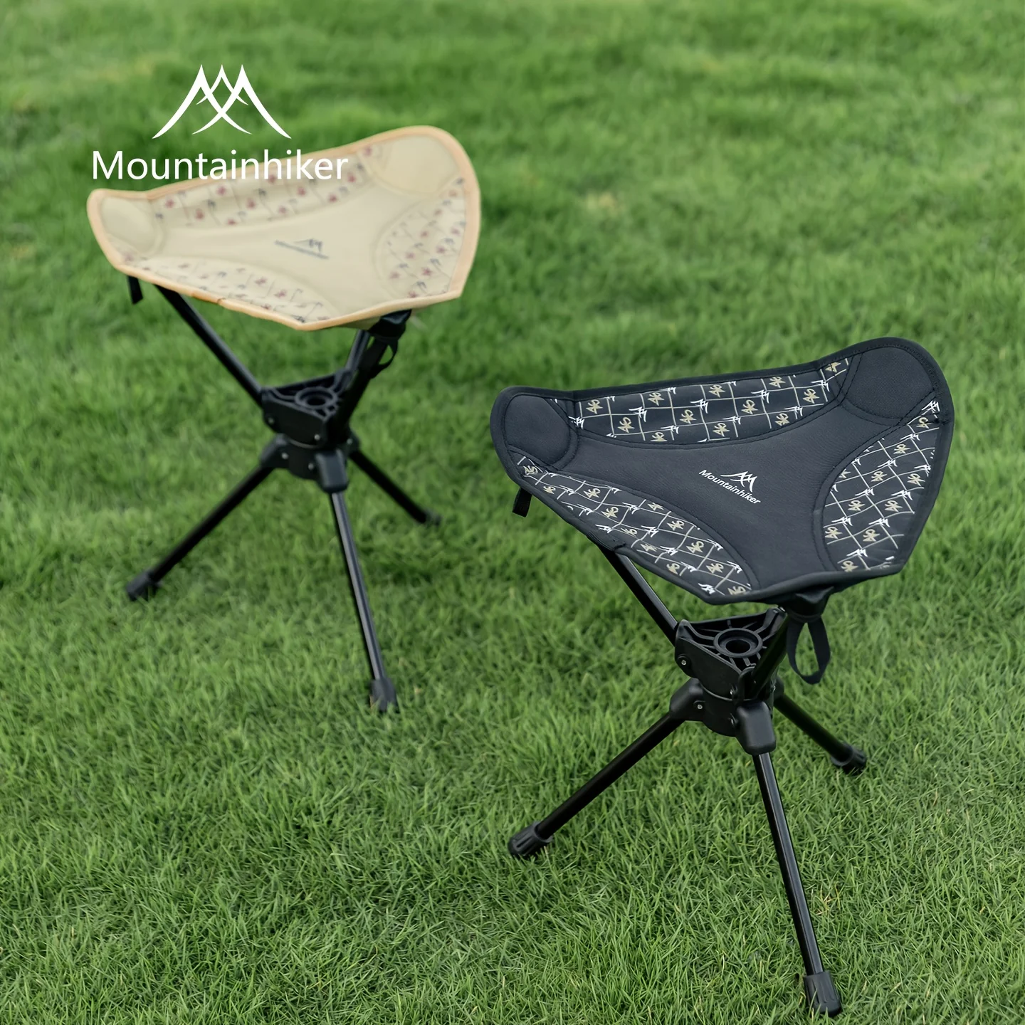 Mountainhiker Ultralight Portable Folding Stool, Compact Outdoor Camping Chair, 360° Rotation, Picnic, Fishing, Camping Stool