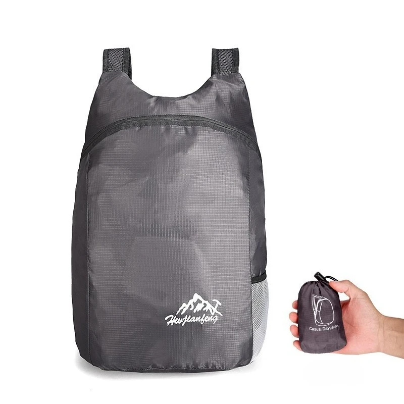 Outdoor Hiking and Climbing Trip Waterproof Moisture-proof Wear-resistant Portable Foldable Dual-shoulder Backpack