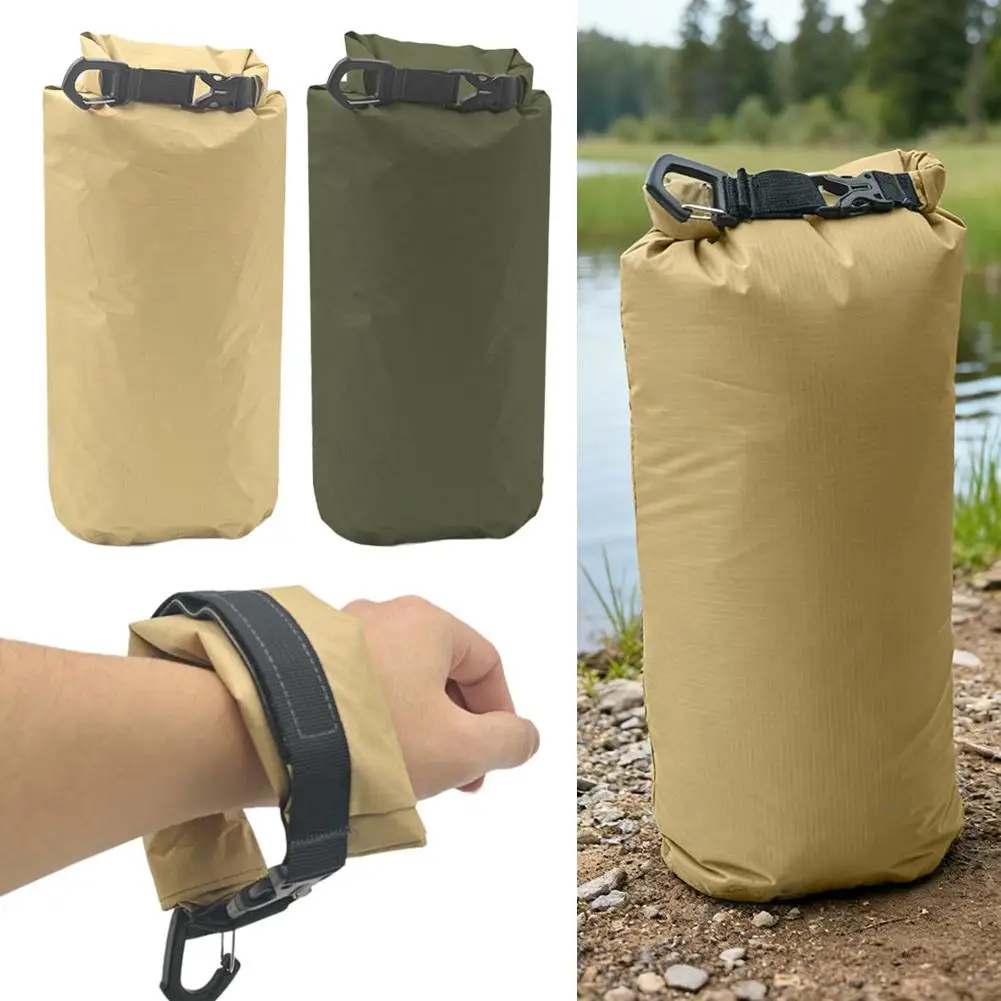 Ultralight Storage Bag Large Capacity Foldable Waterproof Dry Bag Roll-Top Floating Bag Outdoor Storage Sack for Kayaking Hiking