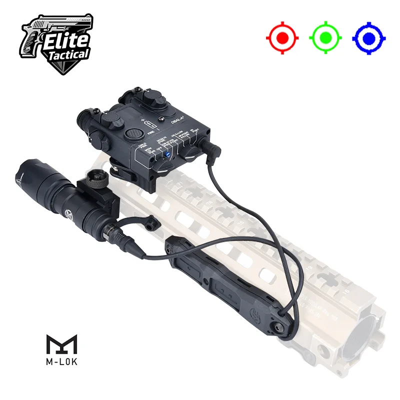 Tactical Nylon DBAL-A2 Non Adjustable Indicator Light Red/Blue/Green Surefire M300 M600 White LED Light Strobe Hunting Air Laser
