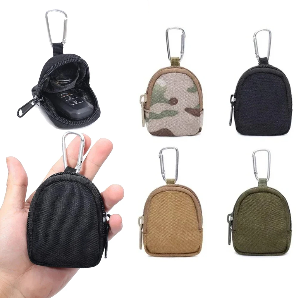 Tactical EDC Pouch Key Wallet Holder Men Coin Purses Pouch Bag Keychain Zipper Pocket Outdoor Key Bag