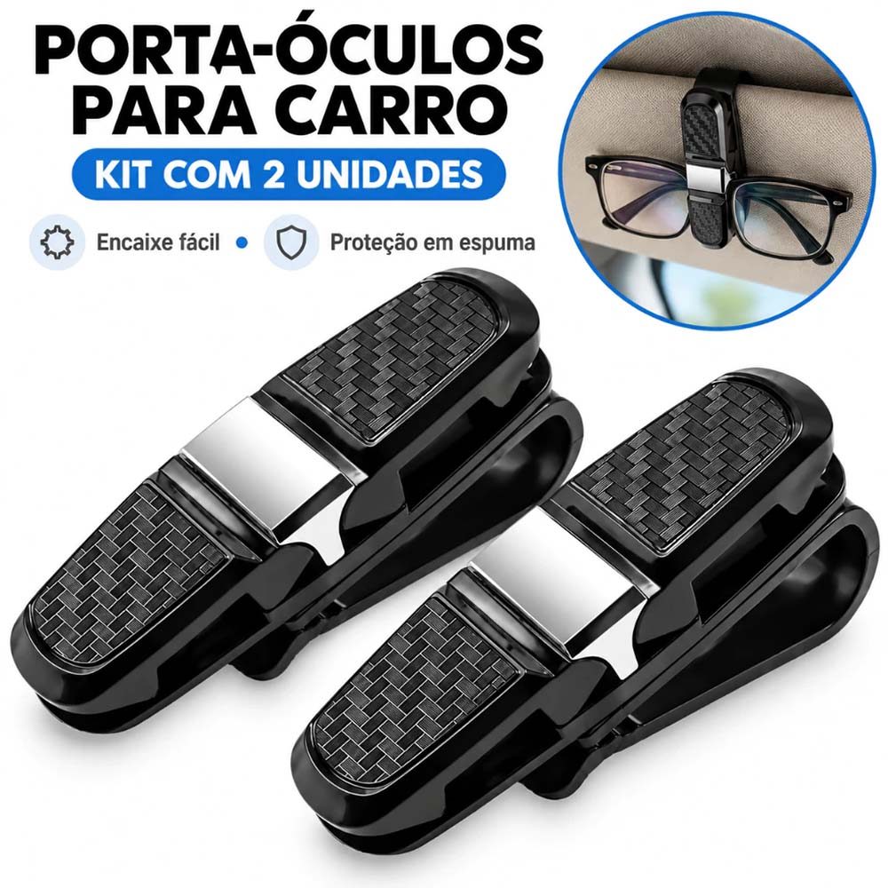 Universal Car Glasses Kit 2 Car Glasses Holder Vehicle Sun Visor Clips Ticket Sunshade Holder Pen Fixer