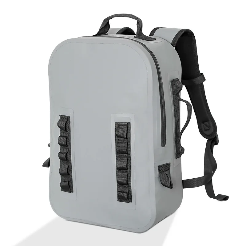 25L 600D TPU Sport Outdoors Backpack Waterproof Camping Cycling Fishing Bag Men Large Capacity Airtight Zipper Travel Backpack