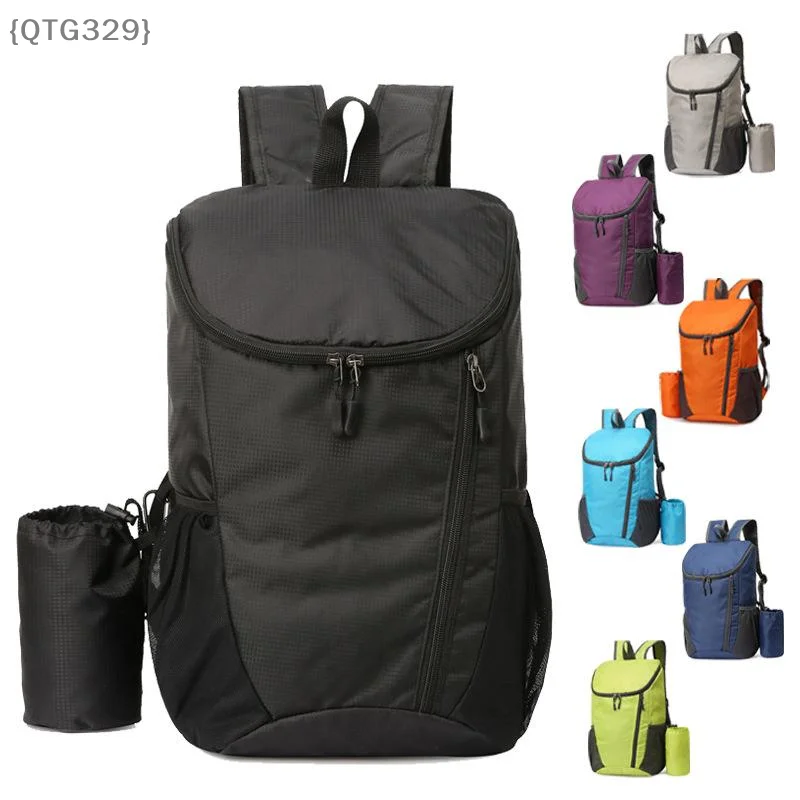 【QTG329】20L Portable Foldable Backpack - Ultralight Outdoor Cycling Rucksack Travel Hiking Mountaineering Bag【WQ】