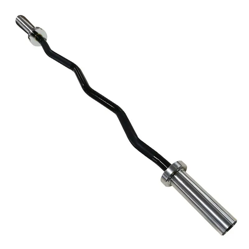 Premium Steel EZ Curl Barbell Bar Durable Home Gym Fitness Equipment for Weight Lifting Workouts New