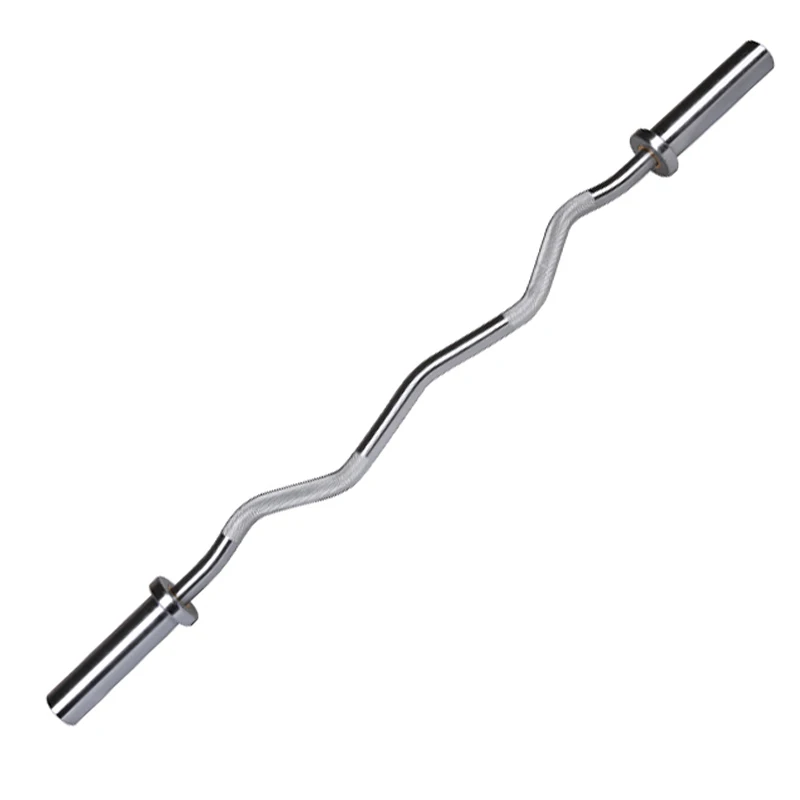 Premium Steel EZ Curl Barbell Bar Durable Home Gym Fitness Equipment for Weight Lifting Workouts New