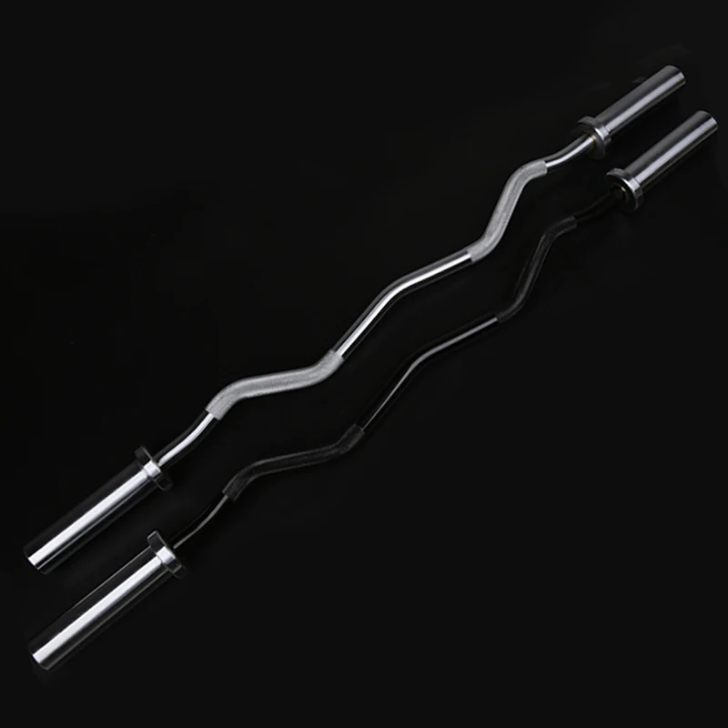 Premium Steel EZ Curl Barbell Bar Durable Home Gym Fitness Equipment for Weight Lifting Workouts New