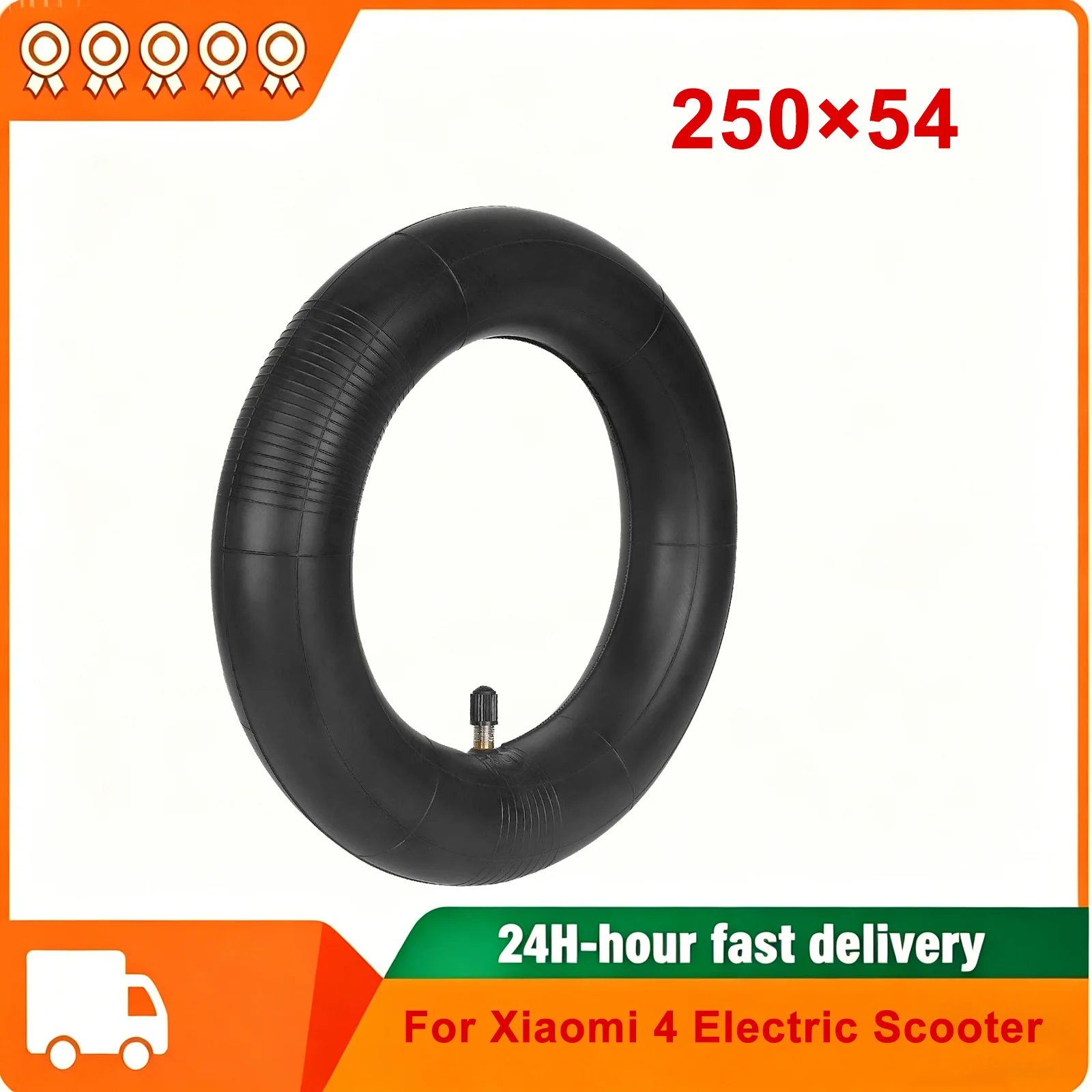 Ulip 250*54 Inner Tube with Straight Valve 10 Inch for Xiaomi 4 Kickscooter Electric Scooter Camera Electric scooter accessories