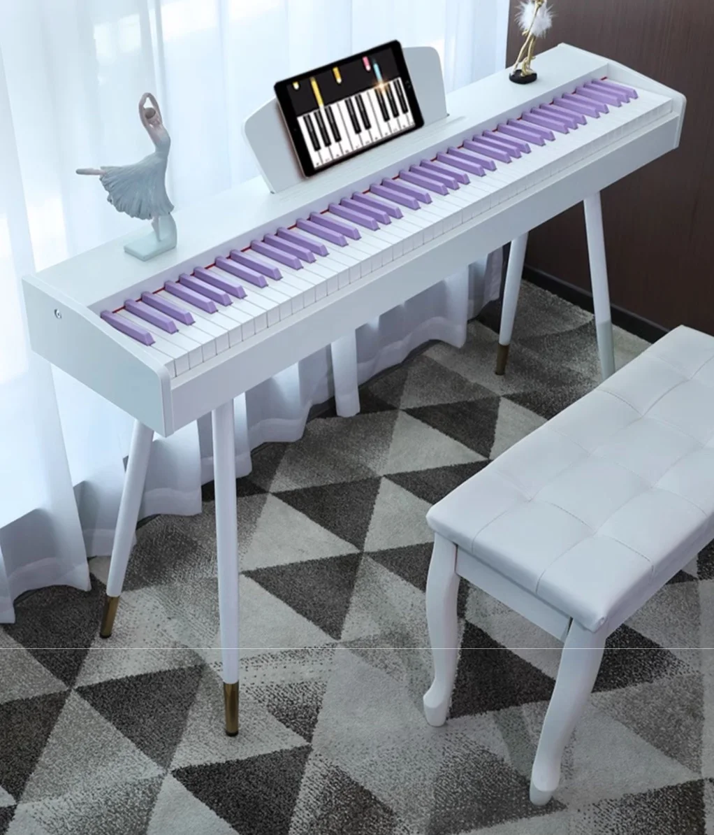 Electric piano Dynamic keyboard 88 key Three pedals purple keys keyboard instrument