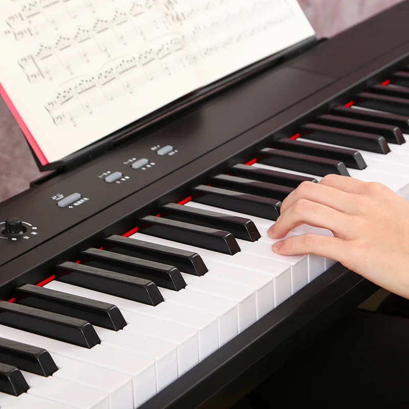 88 key electric piano strength keyboard  electronic organ beginner portable home practice with Bluetooth MIDI