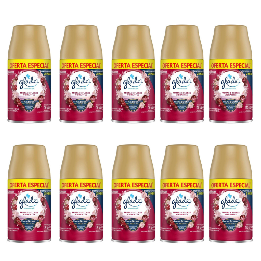 Glade Automatic Refil 260ml Kit 10 Frutas e Flores