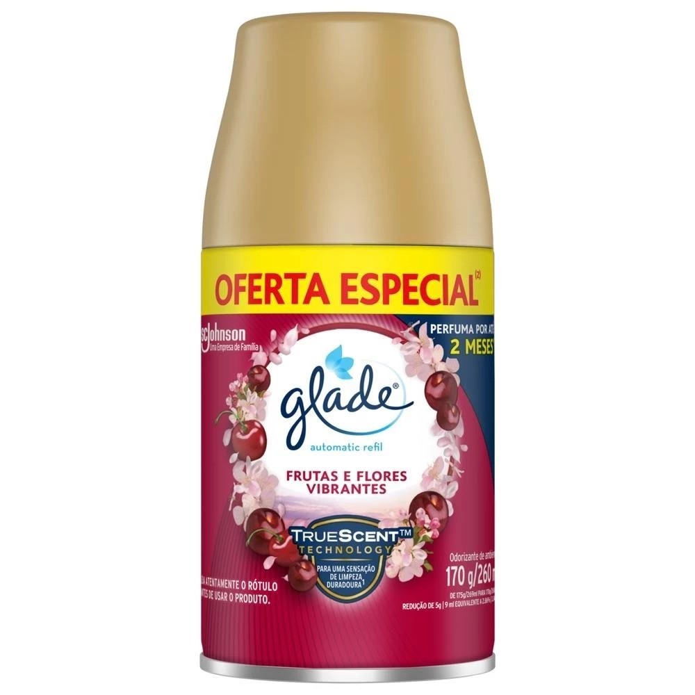 Glade Automatic Refil 260ml Kit com 2 Frutas e Flores