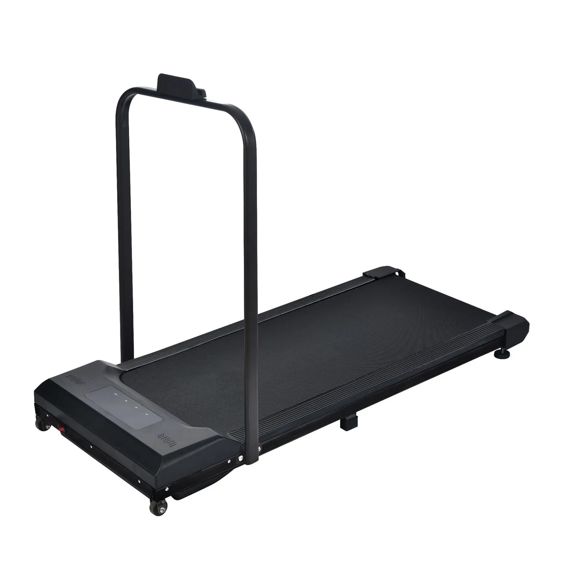 Foldable Flat Treadmill Armrests Small Indoor Electric Walking Machine Home Fitness Equipment Brushless Motor Wireless