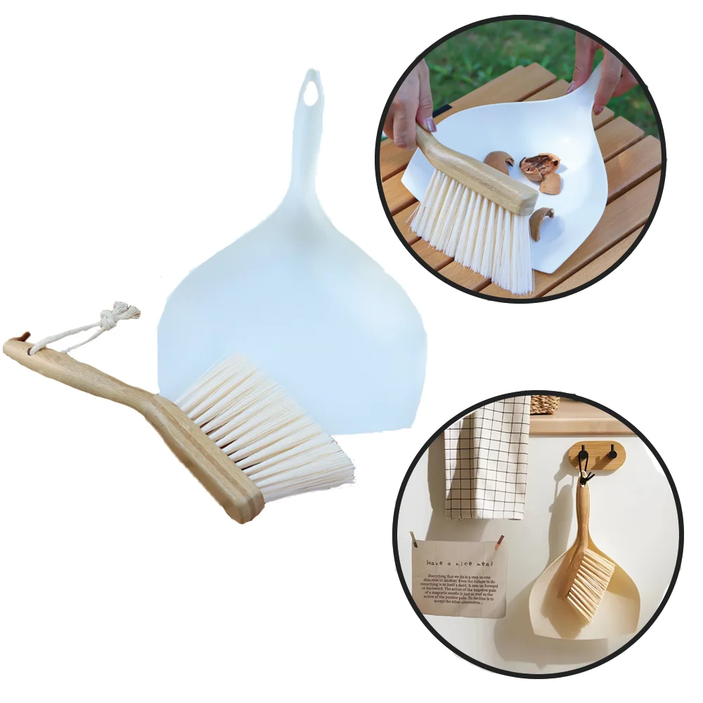 Mini Cleaning Brush Set – Keyboard, Desktop & Outdoor Gear Dustpan Kit for Office, Home & Camping Use
