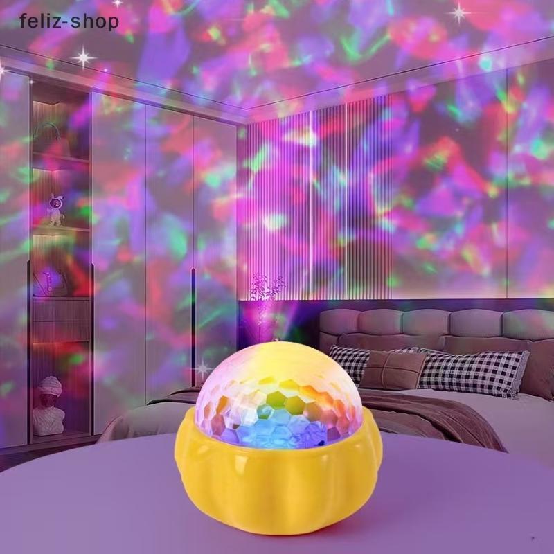 USB LED Night Light Céu Estrelado Lâmpada Do Projetor DC5V RGB Controle Remoto Girando Para Decoração De Festa Em Casa