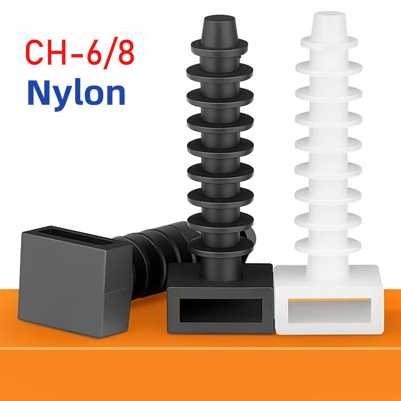 CH-6/8 Suporte De Braçadeira De Cabo De Nylon Zip Tie Mount Push-in Tipo De Rebite Inserindo Mangueira Fixa Fio De Plást