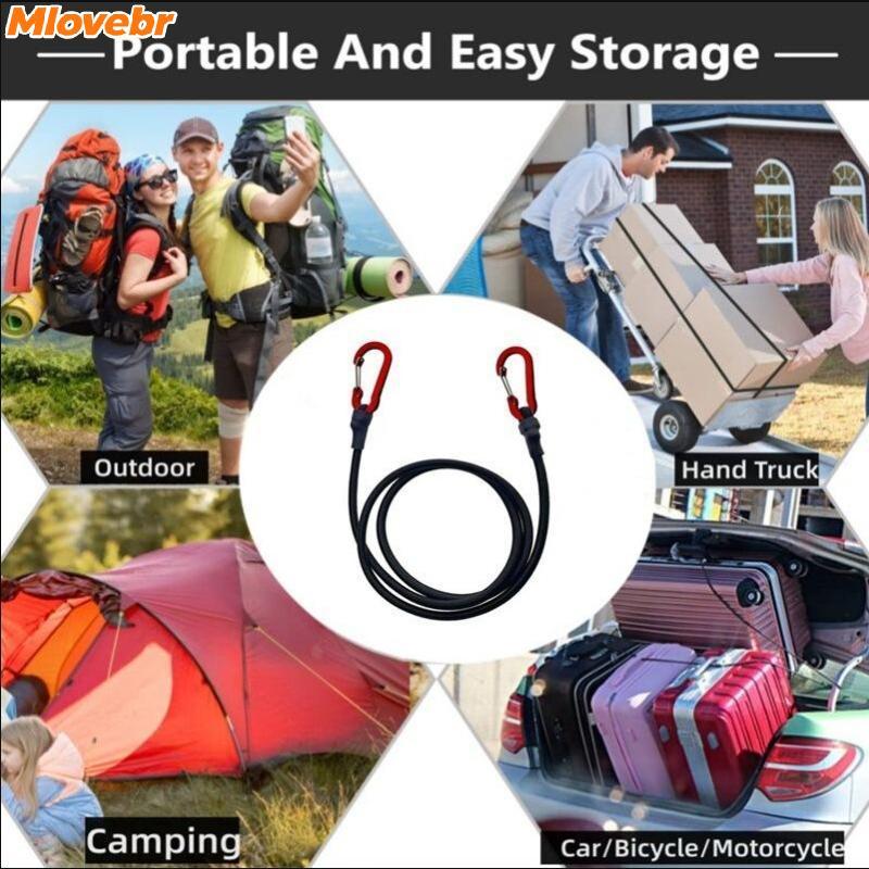 MOVE Heavy Duty Bungee Cord Elástico Tie String Com Qui Release Mosquetão Ganchos Para Caiaque Ciclismo Viagem Carga Enc