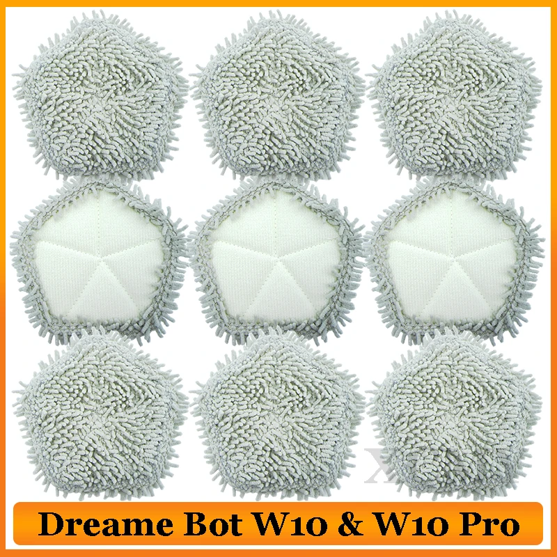 Mop Pad Spare Parts For XiaoMi Dreame Bot W10 & W10 Pro Self-Cleaning Robot Vacuum And Mop Accessories Vacuum Cleaner Mop Cloth