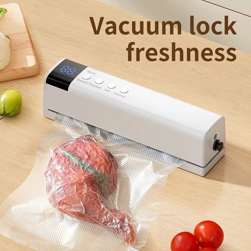 USB charging automatic food vacuum sealing machine, portable multifunctional wireless vacuum packaging machine, can inflate air