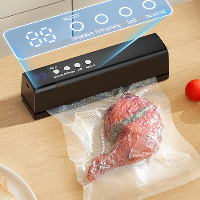 Multi functional automatic food vacuum sealing machine, USB charging wireless vacuum packaging machine, and can also inflate air
