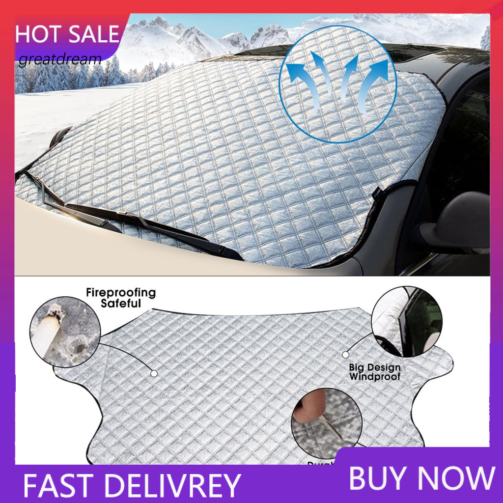 Car Cover Windshield Suv Universal Waterproof Sun Shade Uv Protector – All-season for Auto Blocks Rays Snow for Southe