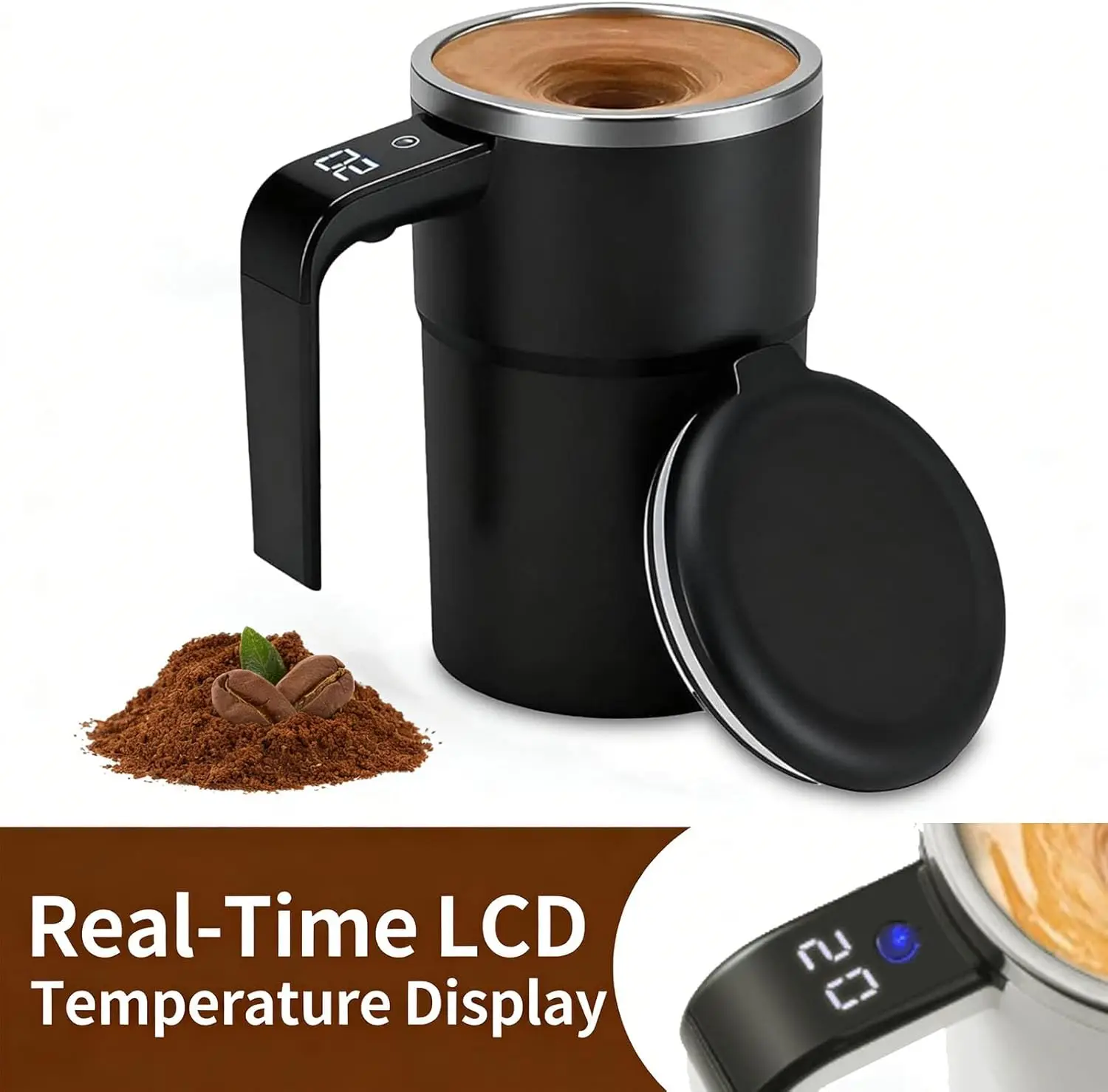 Smart automatic mixing cup portable coffee cup electric coffee cup mixer for home and office use
