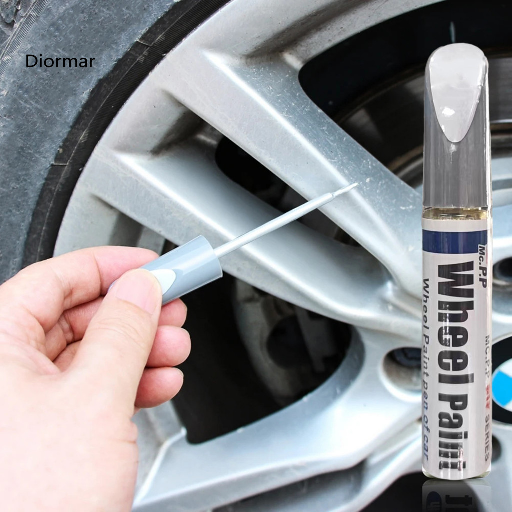 Rim Scratch Touch-up Dent Removal Glossy Black Paint Pen for Car Wheels – Quick Dry Easy to Use Portable Reusable Repa