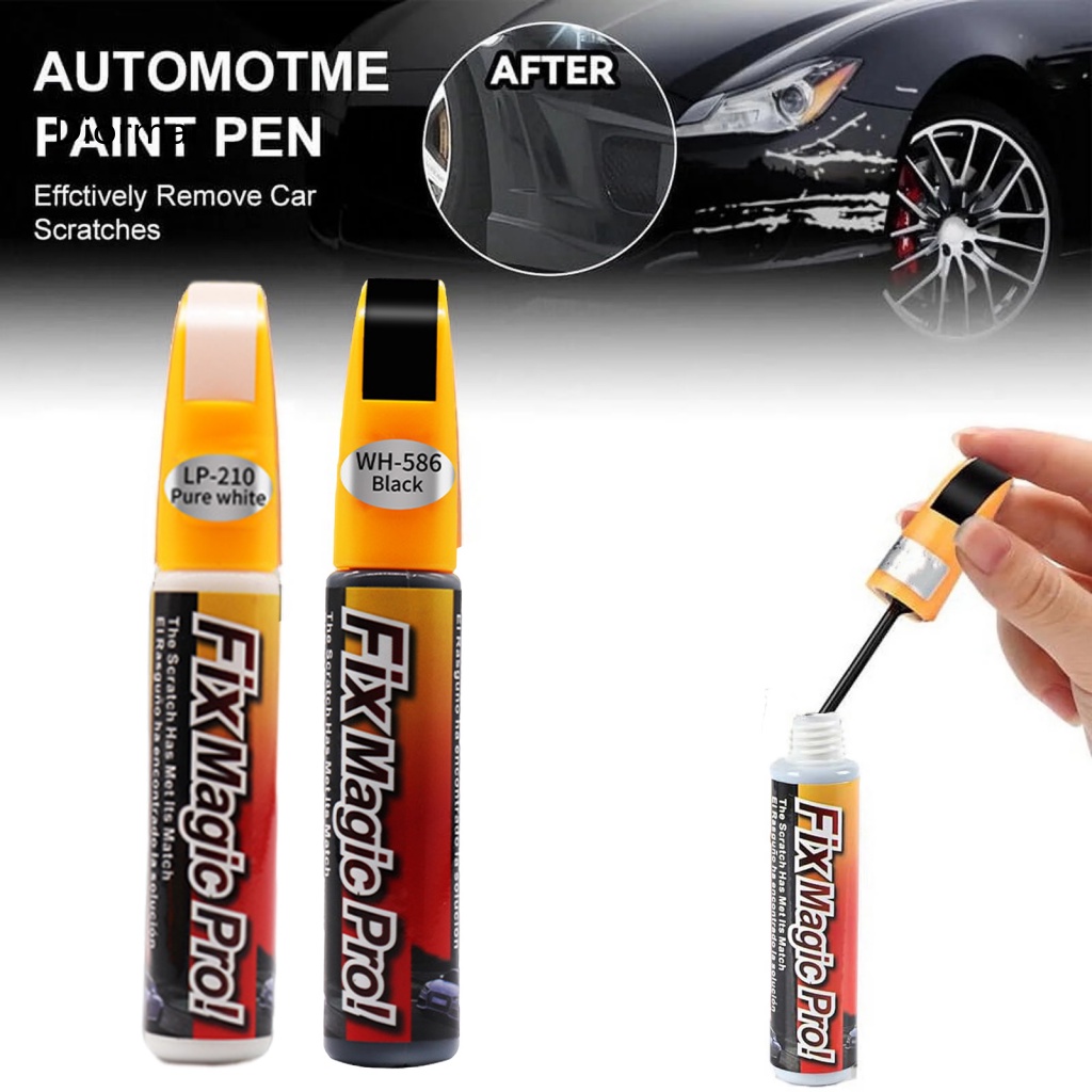 Automotive Paint Repair Pen Car Scratch Double-ended with Metal Tip Brush Portable Lightweight Remover Touch-up for Quic