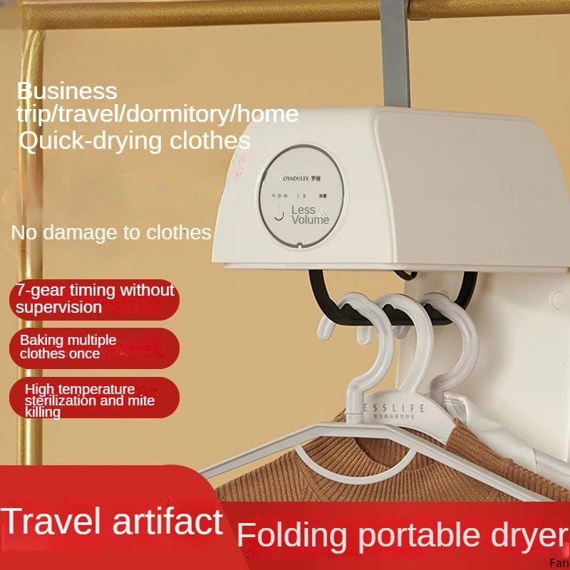 Clothes Dryer Portable Intelligent Timer Travel Mini Dryer Dormitory Sterilizing Shoe Warmer Home Folding Clothes Dryer