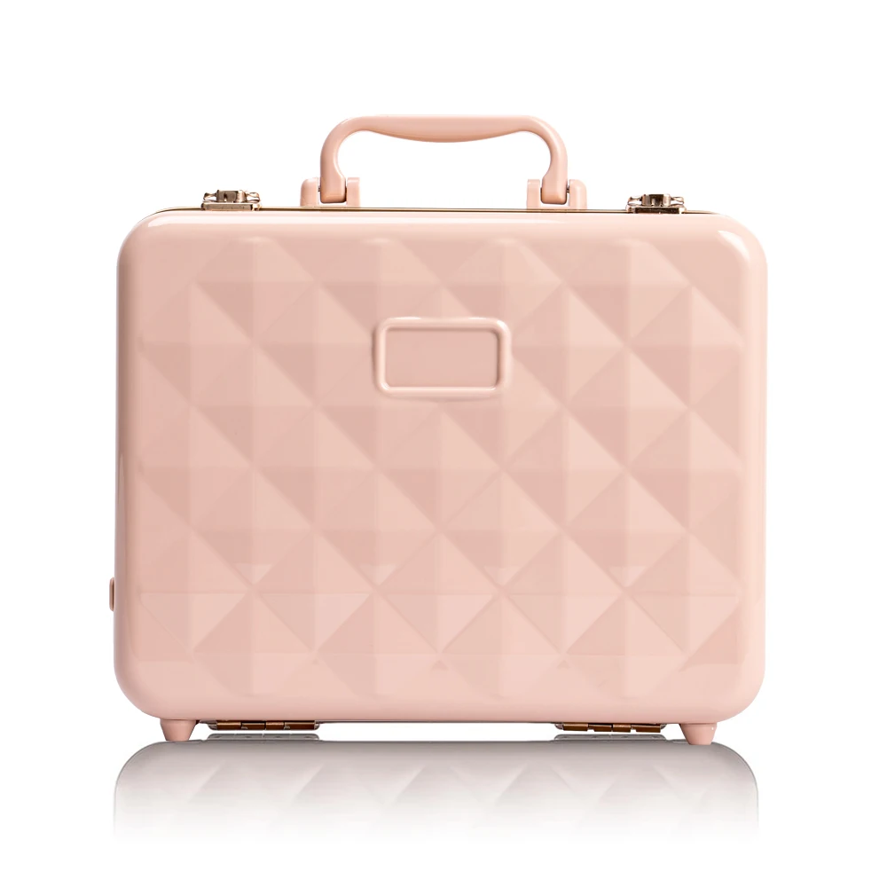 Portable Travel Smart Foldable Touch Screen Cosmetic Vanity Case Storage With Led Light Mirror Makeup Organizer Box