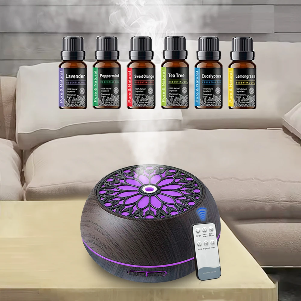Diffuser For Home 550ml Smart Diffuser with 6 Oils  App Remote Custom Timer  RGB Lighting for Modern Home Decor