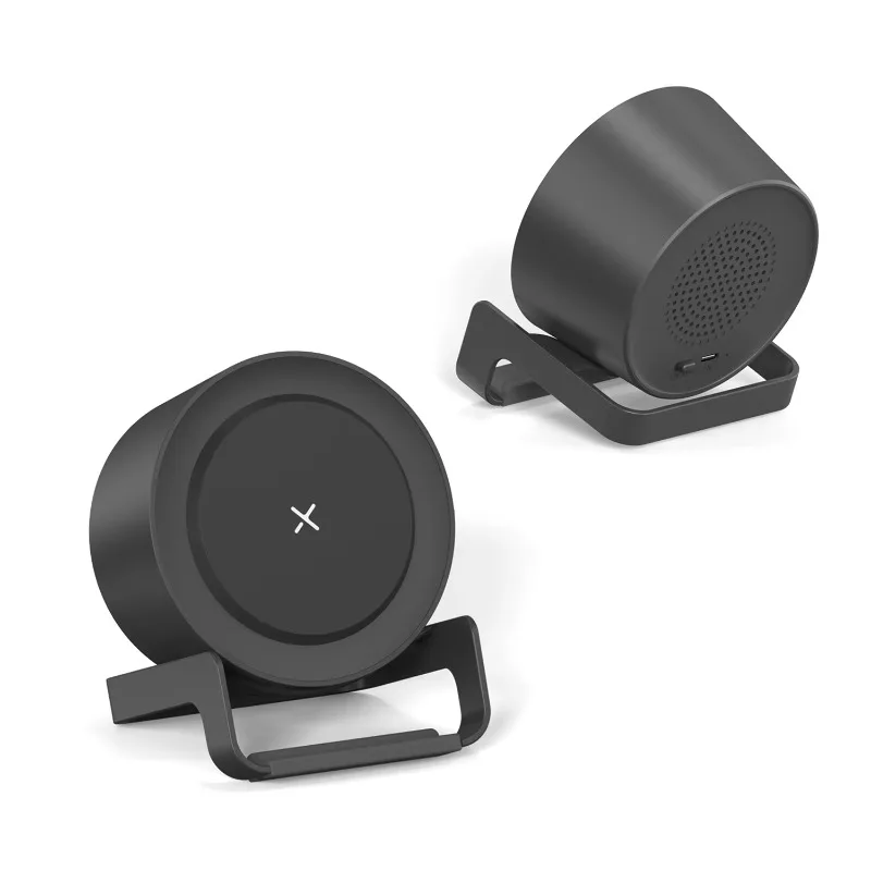 Desktop 15W Wireless Charger Adjustable Nightlight Portable  Speaker Custom Logo Mini Home Mobile Phone Promotion