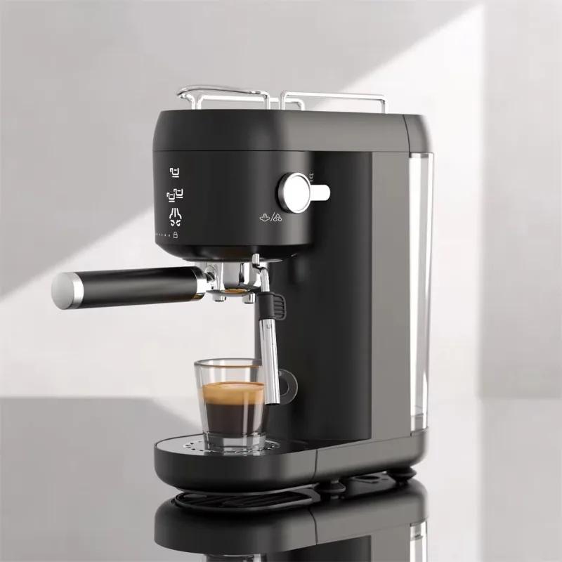 Mini 20 Bar Espresso Machine New Design Electric Capsule Coffee Maker 1000ml Capacity for Home Hotel Use French Language Plastic