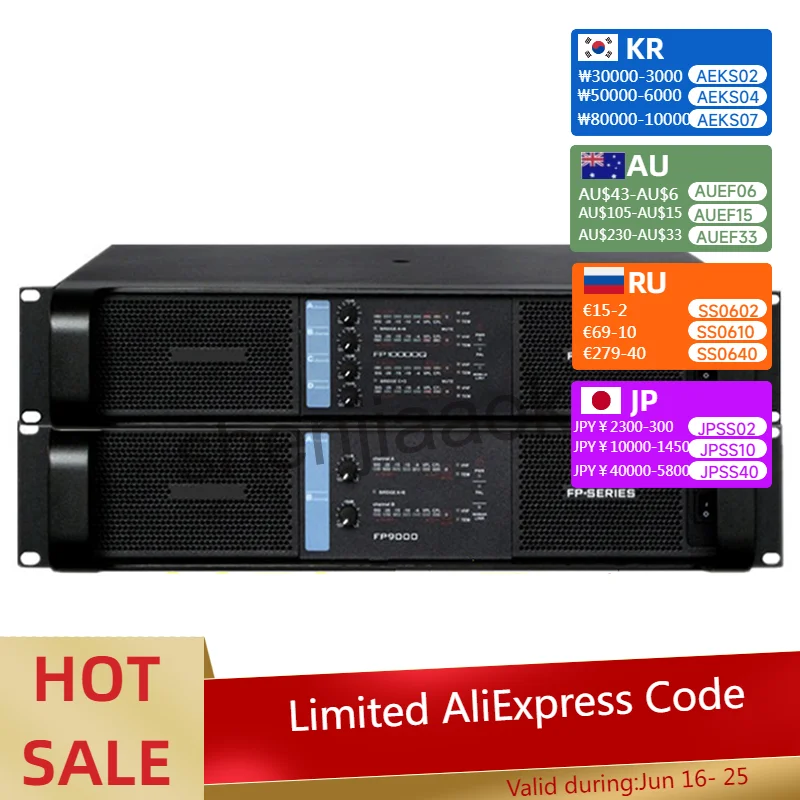 FP10000Q 4 Channel Amplifier Line Array Amplifier Professional 4*1350W Professional Sound High Power Speaker Amplifier Line Amps